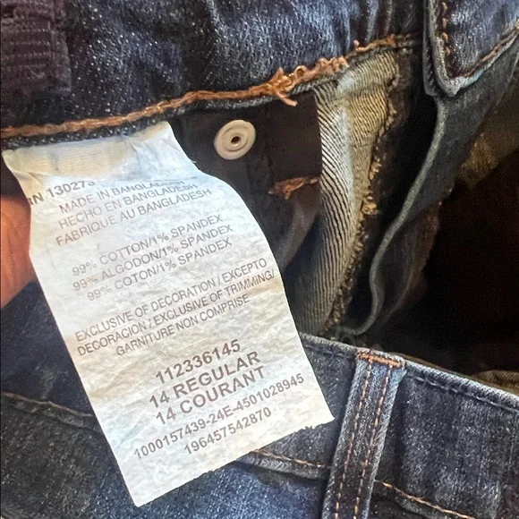 Boy’s Wrangler Retro Slim Boot Blue Denim Jeans adjustable waist 14 Regular - Picture 9 of 10